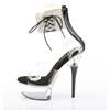 Pleaser - CAPTIVA624RS Sandale à bride à la cheville, Pole dance chaussures - Noir Product image